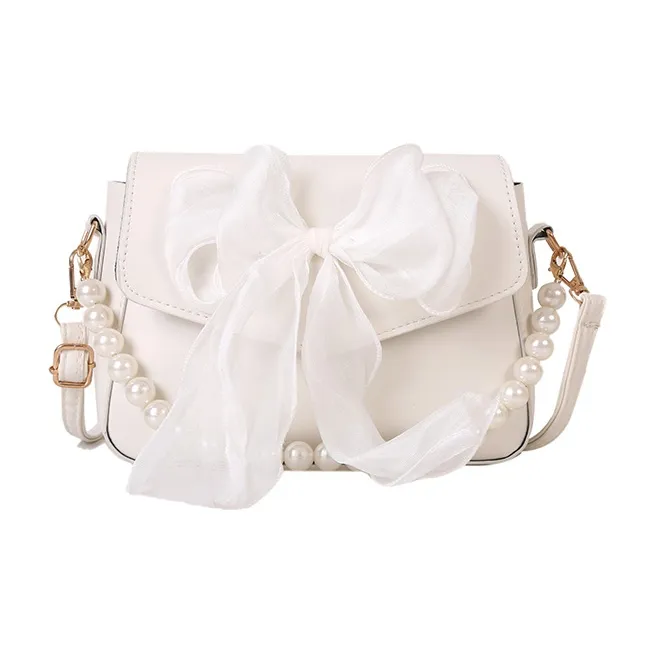 Yalu PU Shoulder Bag Women's White/Black/Blue/Pink-1