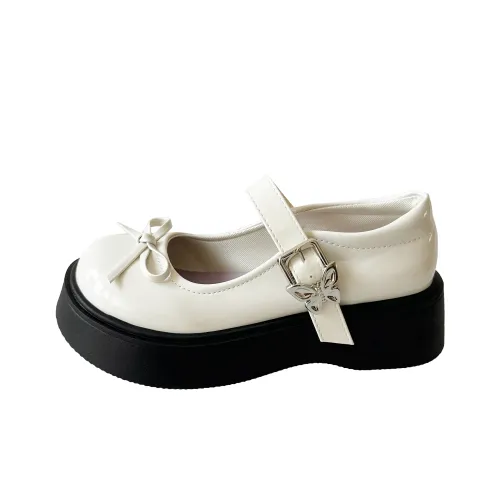 Yang Nianhua Loafers Women's Black Ecru