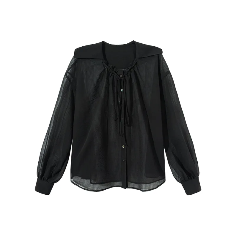 Ouyang Shirts Women's Black-0