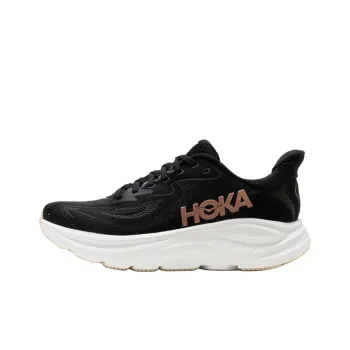 HOKA ONE ONE CLIFTON 10 Anti Slip Wear Resistant Low Top Running Shoes Women's Black
