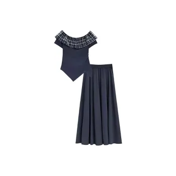 OZVO Two Piece Skirt Sets Women's
