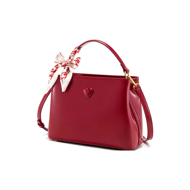 CLEVER& KETCH PU Handbag Women's Red-2