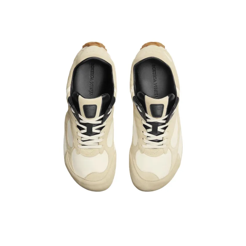 Bottega Veneta Orbit Flash Low Top Casual Shoes Men's Beige-3