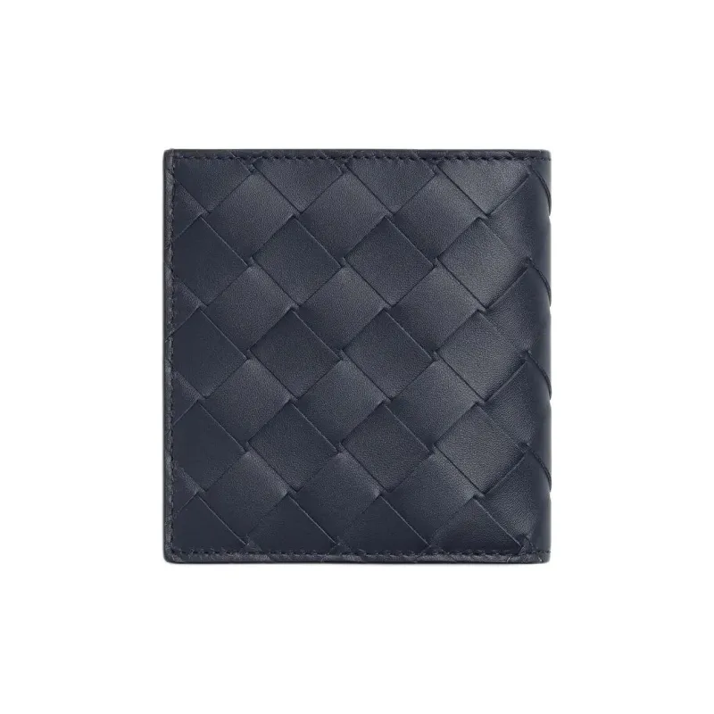 Bottega Veneta Calfskin Wallet Men's Abyss & Cypress Wood Color-2