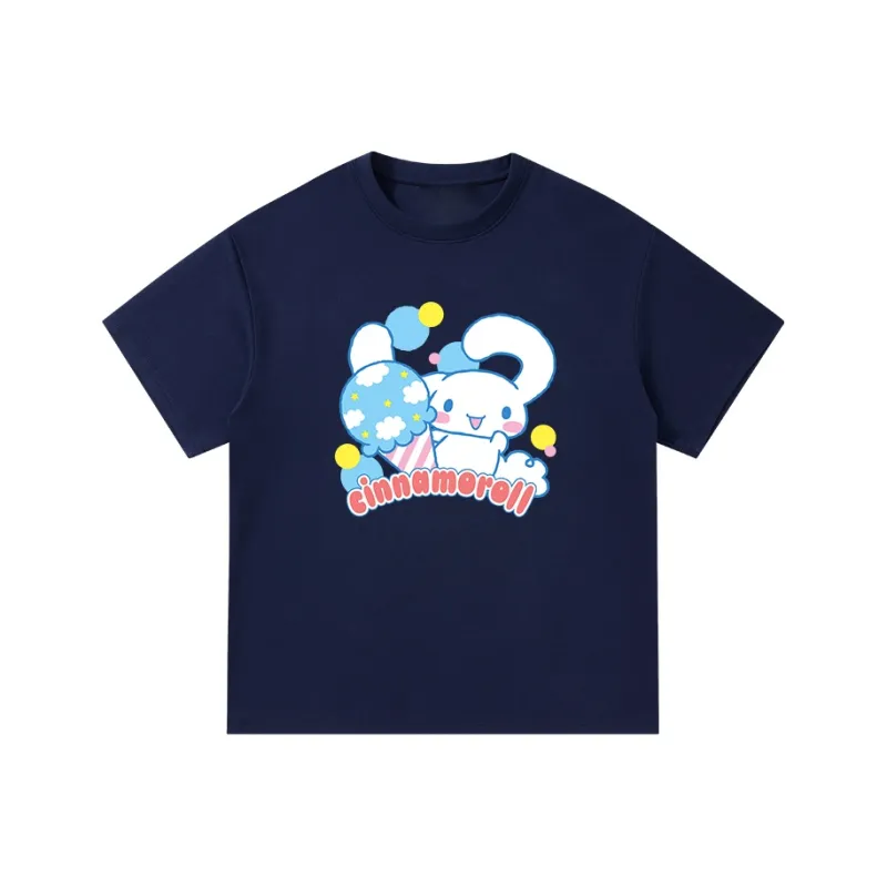 Sanrio x CINNAMOROLL Yugui Dog T Shirt Unisex White Heather Gray-15