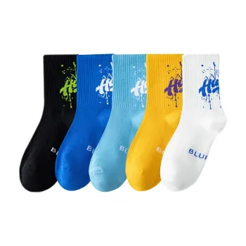 Gentle Welcome Basketball Socks Men's 5 Pack