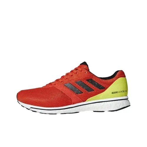 Adidas Anti Slip Wear Resistant Low Top Running Shoes Men's Red Yellow