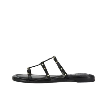 Schutz Quiet Slide Slippers Women's Black