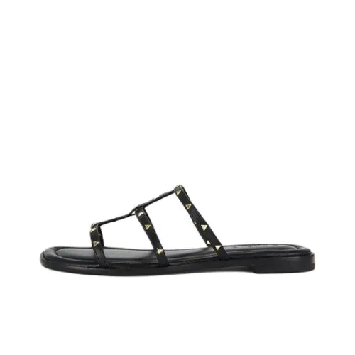Schutz Quiet Slide Slippers Women's Black