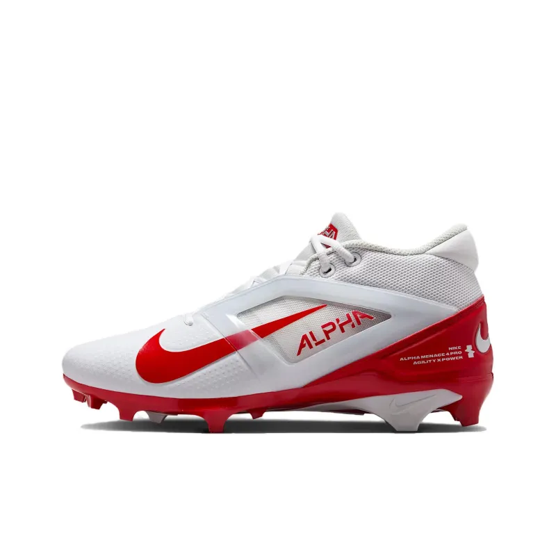 Nike Alpha Menace 4 Pro White University Red-0
