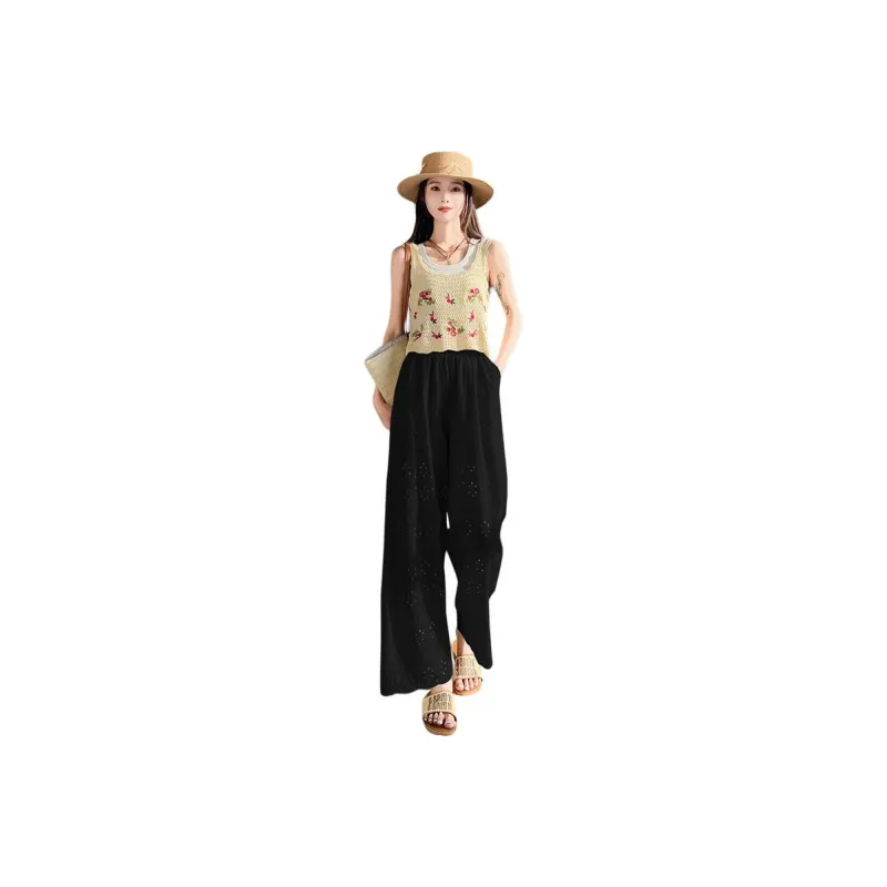 Flowers In Water Casual Pants Women's-1
