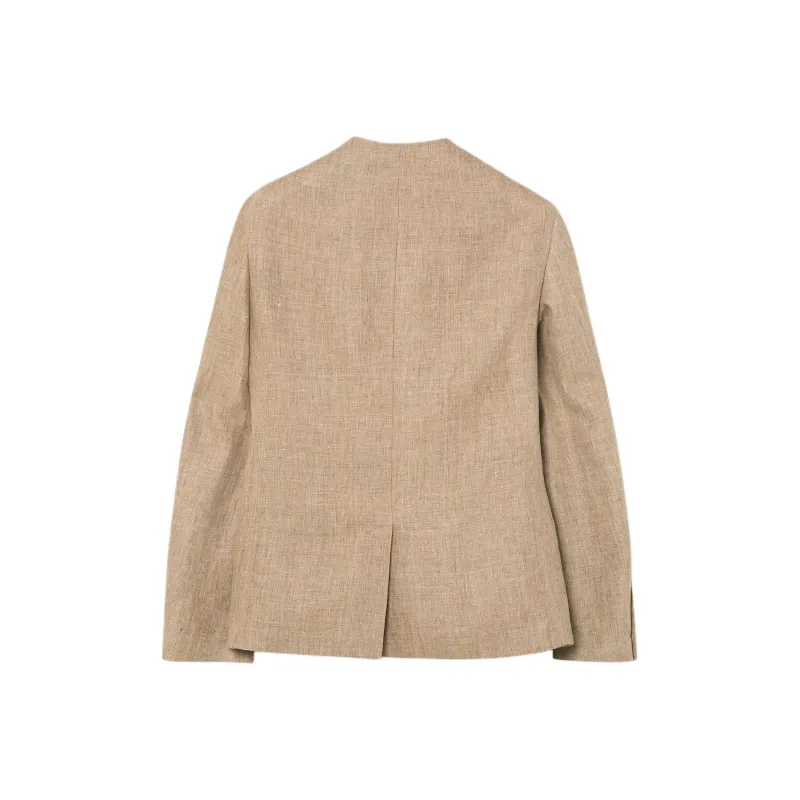 Loro Piana Business Suit Coat Men's Walnut Kernel Mixed Color-1