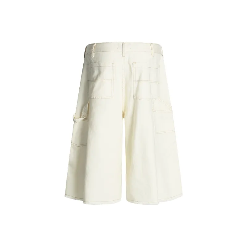 STRUCKCOOL Cargo Shorts Unisex White-2