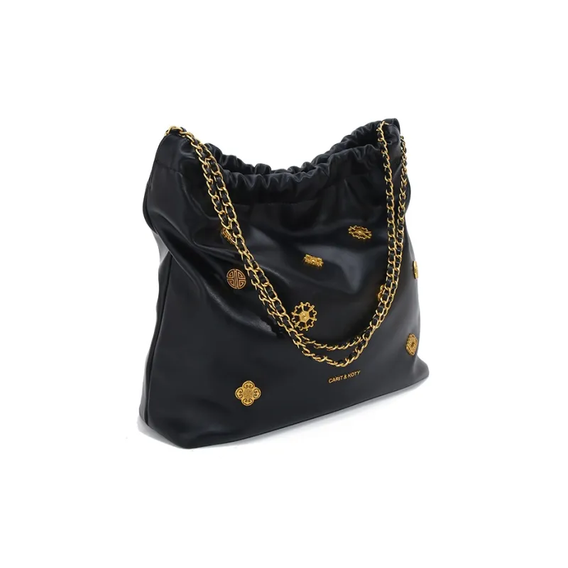 Carit&Koty PU Shoulder Bag Women's Black-1