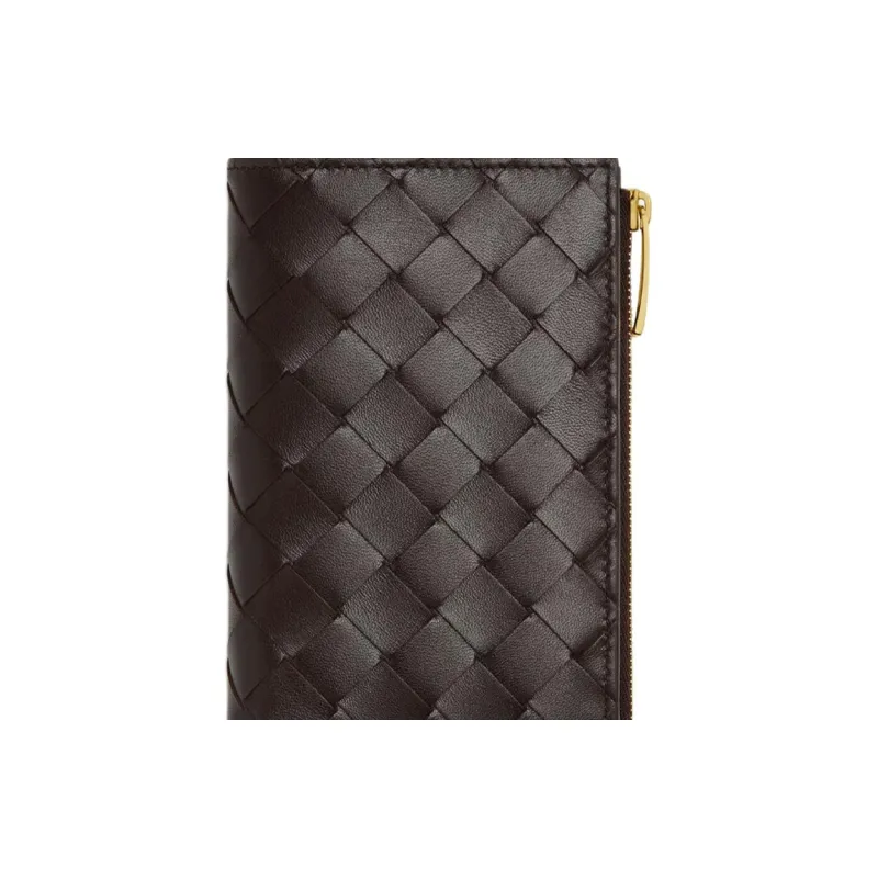 Bottega Veneta Intrecciato Sheepskin Wallet Medium Size Women's Cream-4