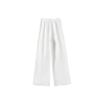 HTHK Casual Pants Women's White/Yellow/Pink/Apricot