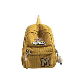 WICKBUEN Fabric Backpack Women's White/Yellow/Green/Black/Light Gray