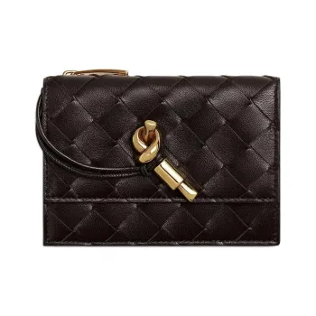 Bottega Veneta Andiamo Series Lambskin Card Holder Women's Candy Color