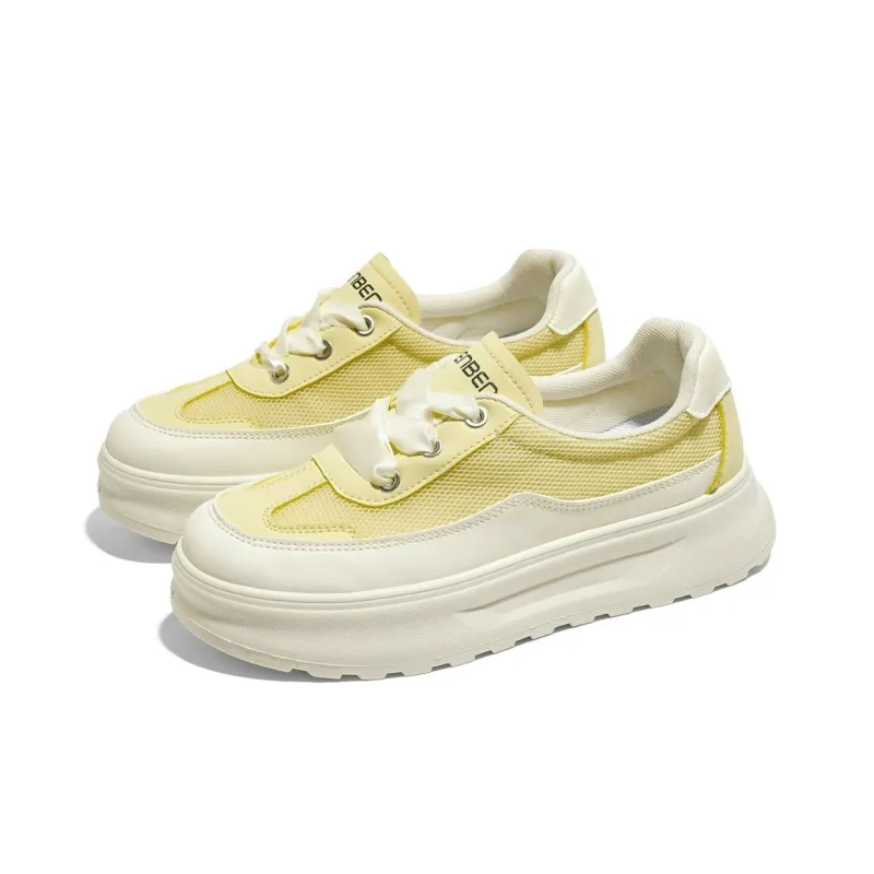 RENBEN Anti Slip And Wear Resistant Height Increasing Low Top Casual Shoes Women's-2