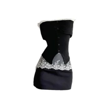 Icicofficial Skirt Set Women's Black
