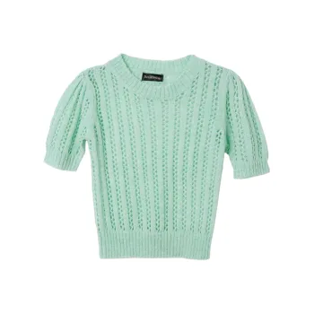 David Sylvia Knitwear Women's Light Green