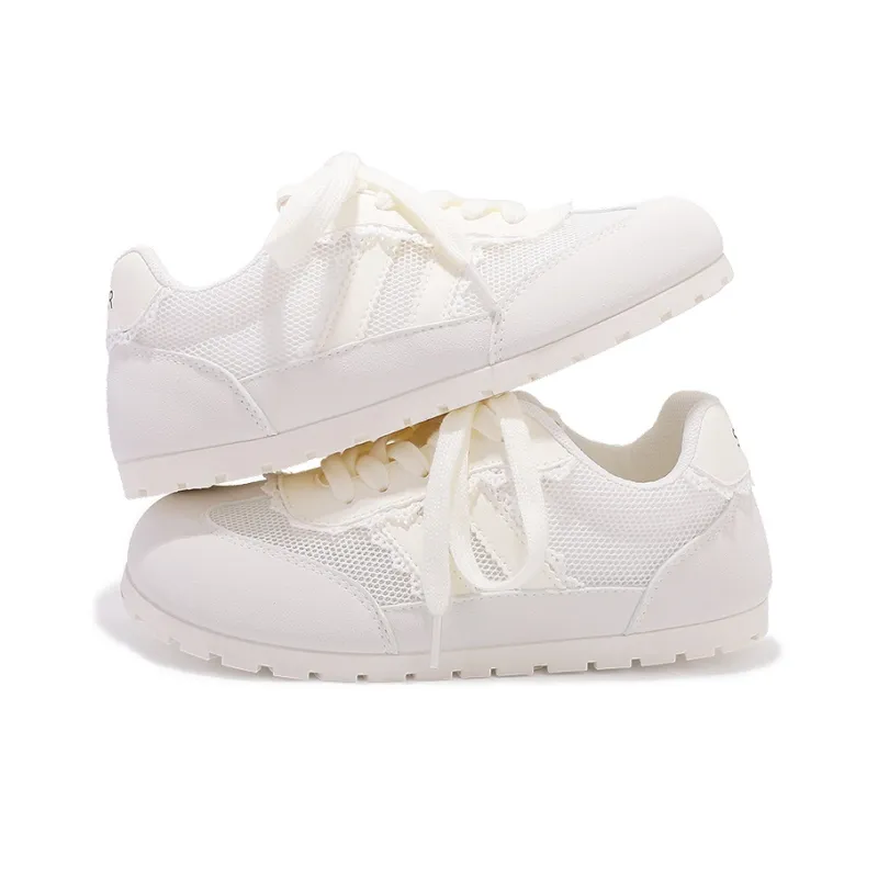 MKTKM Slip Resistant, Abrasion Resistant, Lightweight Low Top Casual Shoes Women's Beige-4