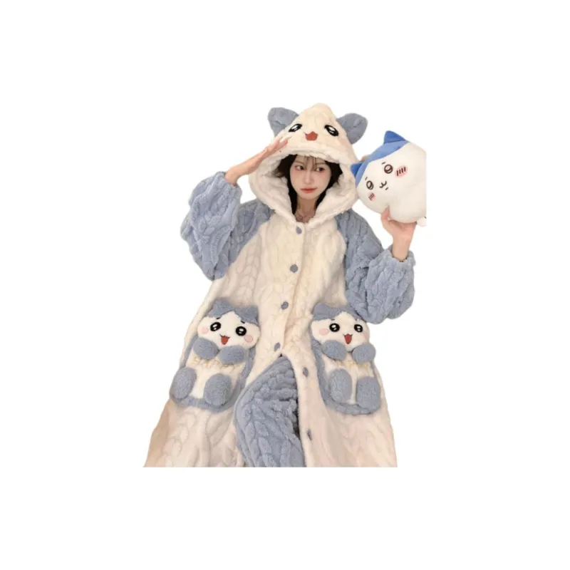 Maultiay Pajama Set Women's Blue-3