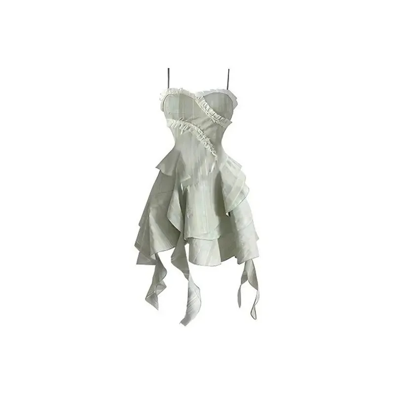 7 SEVFUN Slip Dresses Women's Green-0