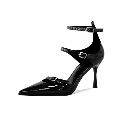 GOSO Slim Heel High Heels Women's Black