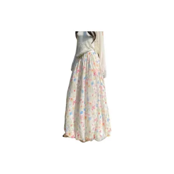 Cotton Gene Casual Long Skirt Women's