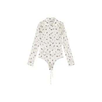 GANNI Floral print Bodysuit