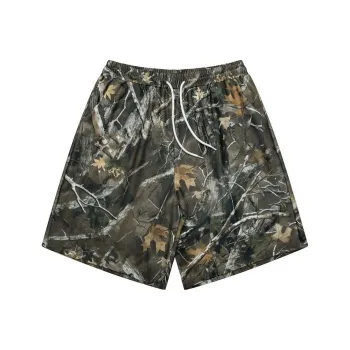 OPMO Casual Shorts Unisex Maple Leaf Green