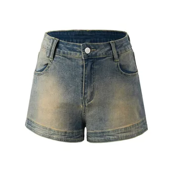 A Chock Denim Shorts Women's Blue