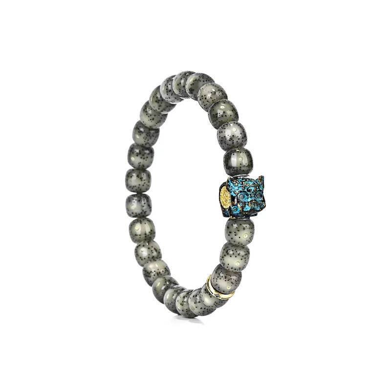 Yulan Wenwan Star Moon Bodhi Seeds 9*8 Ice Glutinous+Bronze 'Fu Pig' Edition Seiko Versatile Unisex-1