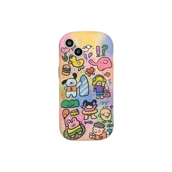 Wei Xin TPU Material Super Cute Animal Gradient Phone Cases Compatible With IPhone 16/15 Pro Max/Apple 13/14 Pro/Max