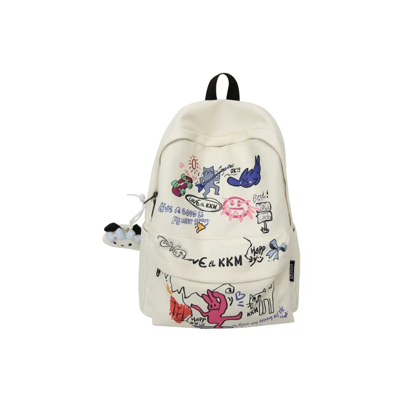 Yalu Nylon Backpack Unisex Multicolor-3