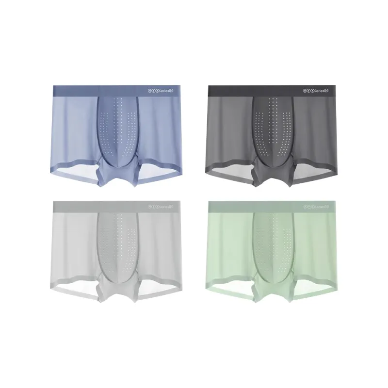 H YXIANG Underpants Men's 4 Pack-5