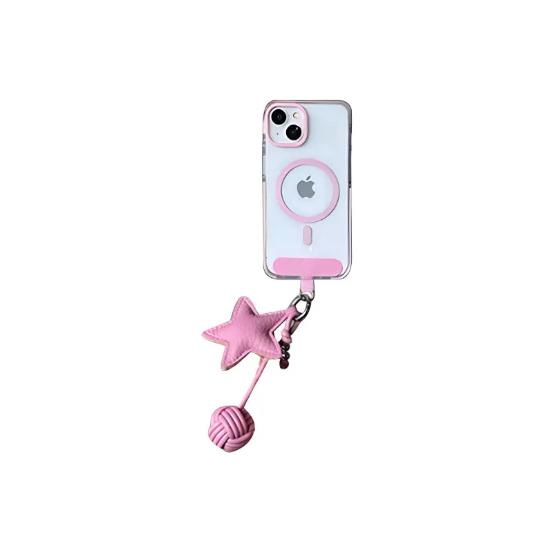 Wei Xin Acrylic Material Girly Pink Magnetic Stand Phone Cases Compatible With IPhone 16/15 Pro Max/Apple 13/14 Pro/Max-1