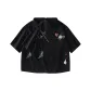 2 Pack (Black+Black) Embroidered