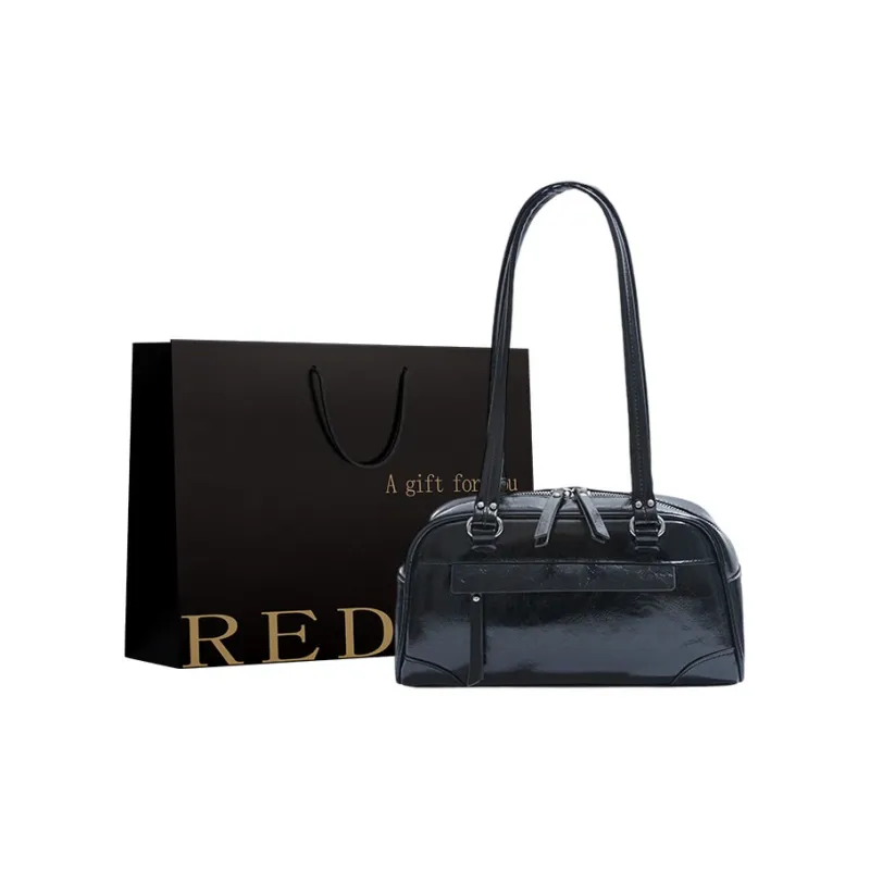 REDOO PU Shoulder Bag Women's White/Silver/Black/Brown/Red-4