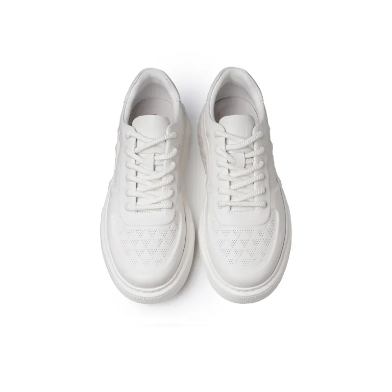 Ritai Low Top Skateboard Shoes Men's White-2