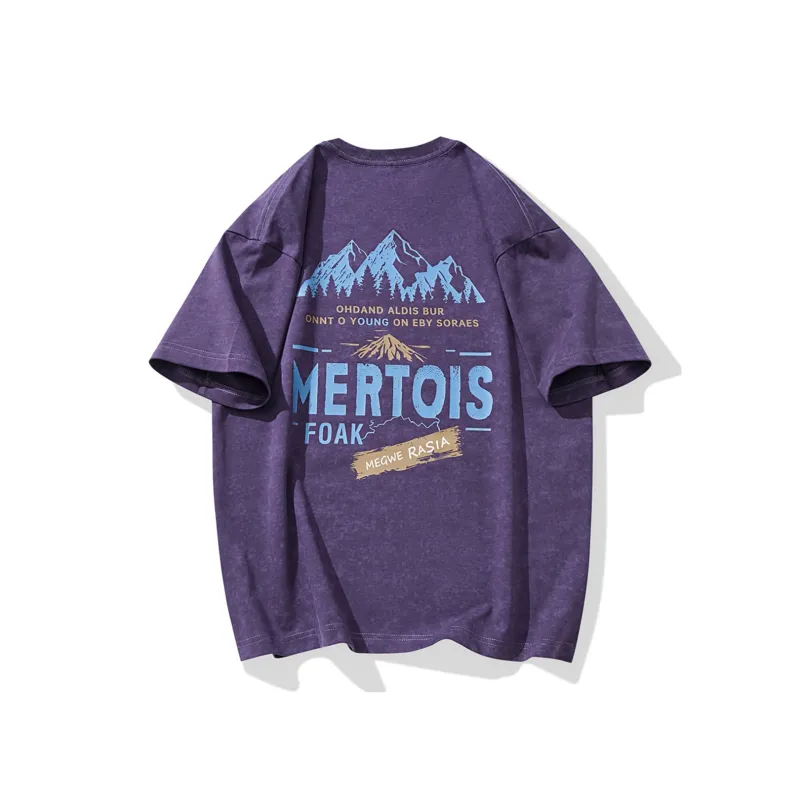 EPTISON T Shirts Unisex Purple-0