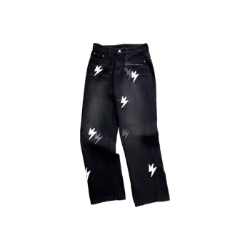 HKRXEC Jeans Men Black