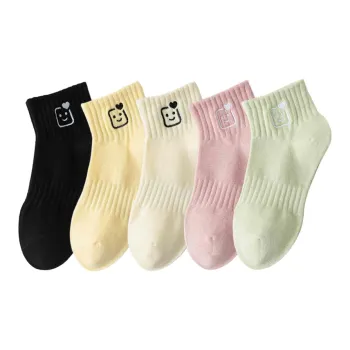 MIIOW Mid Calf Socks Women's 5 Pack