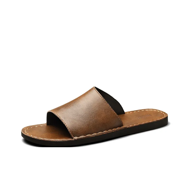 Eminu Rubber Sole Slip Resistant Slide Slippers Men's-6