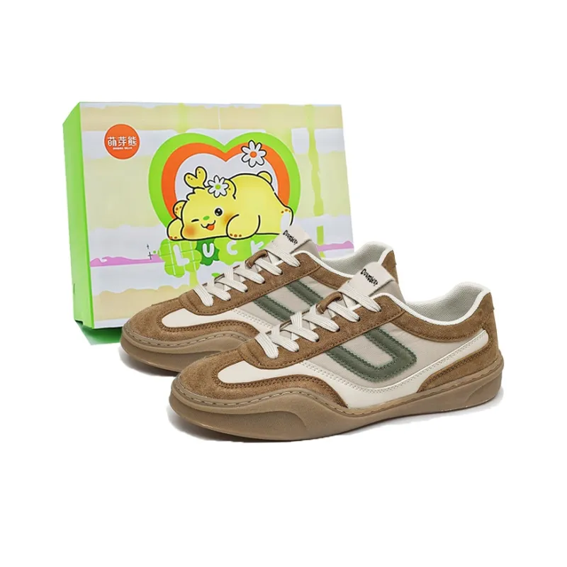 Budding Bear Skateboard Shoes Men Low Top-0