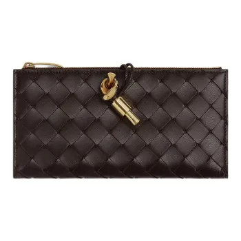 Bottega Veneta Andiamo Series Lambskin Wallet Women's Candy Color