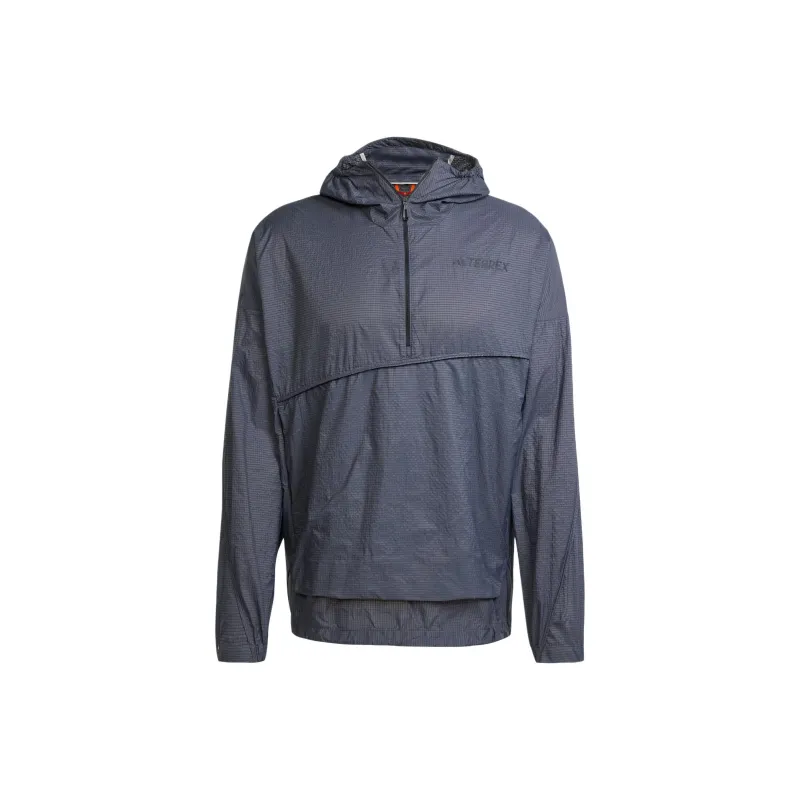 Adidas XPLORICTerre WIND ANORAK Jacket Men's Dark Gray-0