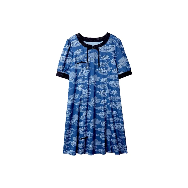 LUYOUYE Short Sleeved Dress Women's-0