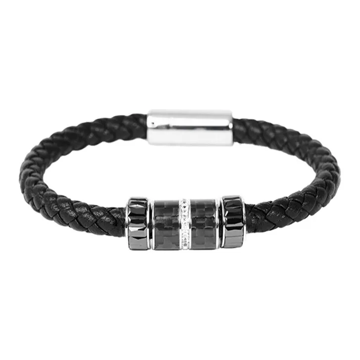 PINK U Titanium Steel Bracelets Men's-0